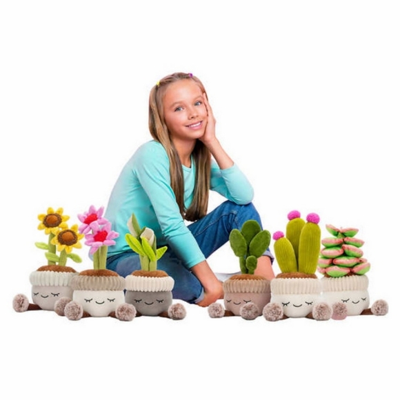 Greenhouse by Russ 12 Inch Plush Plant Plants Flowers 3-pack Succulents - Picture 3 of 3